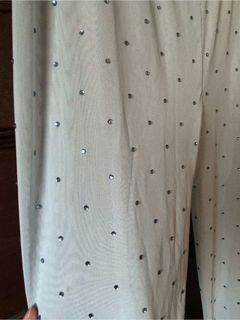NWOT Anna Sui Baby Blue Rhinestone Tights - Picture 8 of 9